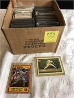 BOX OF COLLECTOR BASEBALL CARDS IN PLASTIC/ACRYLIC