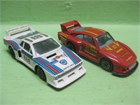 Two Vintage Burago 1/43 Scale  Race Cars