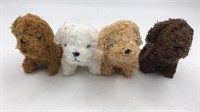 4 New Plush Teddy Bear Keychains