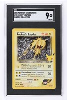 GRADED ROCKETS ZAPDOS POKEMON CARD