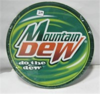 New Tin Mountain Dew Sign-12 inches