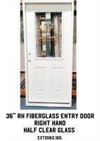 36" RH Fiberglass Entry Door
