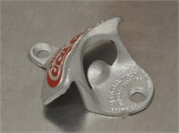 Metal Coca-Cola wall-mount bottle opener