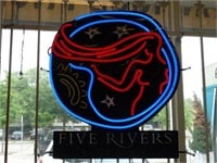 Five Rivers Winery Neon Sign
