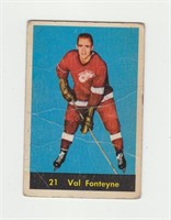 1960 Parkhurst Val Fonteyne Hockey Card