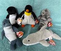 TY beanie babies lot of 5