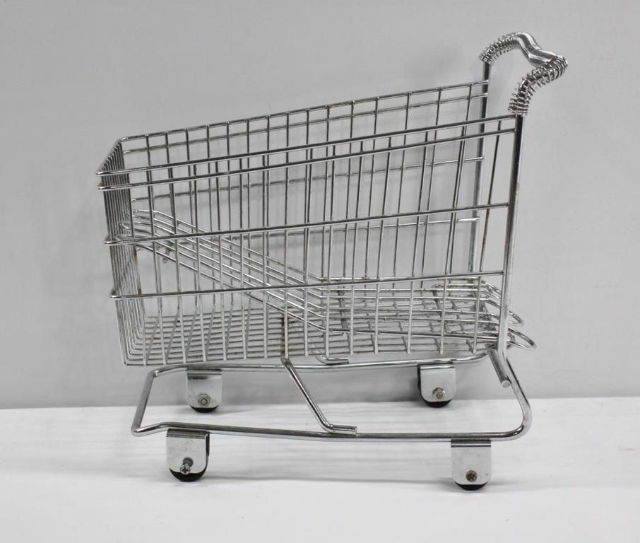 Mini Chrome Shopping Cart