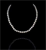 Akoya pearl princess length necklace