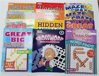 Assorted Puzzle Books, Large Print format x12