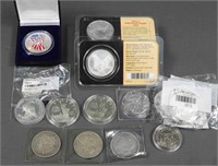 (21) US SILVER COINS - MOST DOLLARS