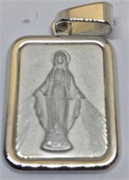STERLING SILVER RELIGIOUS PENDANT