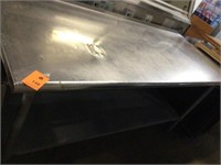 6' or 72" stainless steel top table