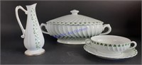 Haviland Limoges Shamrock  Tea Cups & Saucers