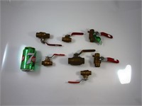 7 valves plomberie en brass