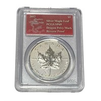 2012  $5 Silver Maple Leaf Dragon Privy Mark PCGS