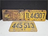 1947 Indiana License Plates