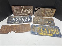 1925, 39, 54 58, 60, 63 Rough License Plate Lot