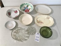 Serv Plates, Bowls, Candy Dishes & Flower Frog