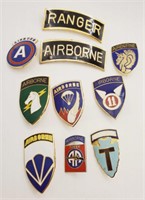 (FW) US Army Airbourne and Ranger Lapel Pins (1