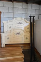 Hand Painted Headboard and Footboard