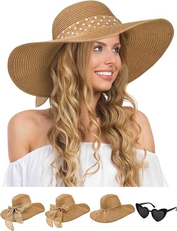 Womens Sun Hat - Wide Brim Floppy Beach Hats for
