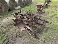 John Deere 2-Bottom Plow Ride-On on Steel