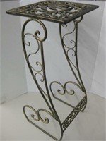28" Tall Iron Plant Stand