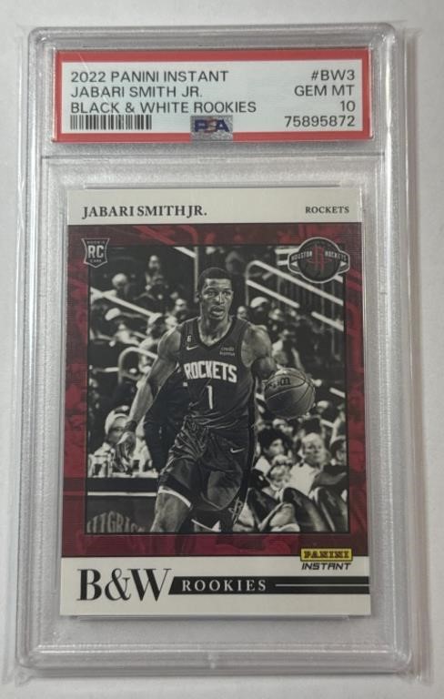 2022 Panini #BW3 Jabari Smith Jr. B & W PSA 10!