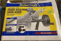 BrassCraft Power auto feed drum auger