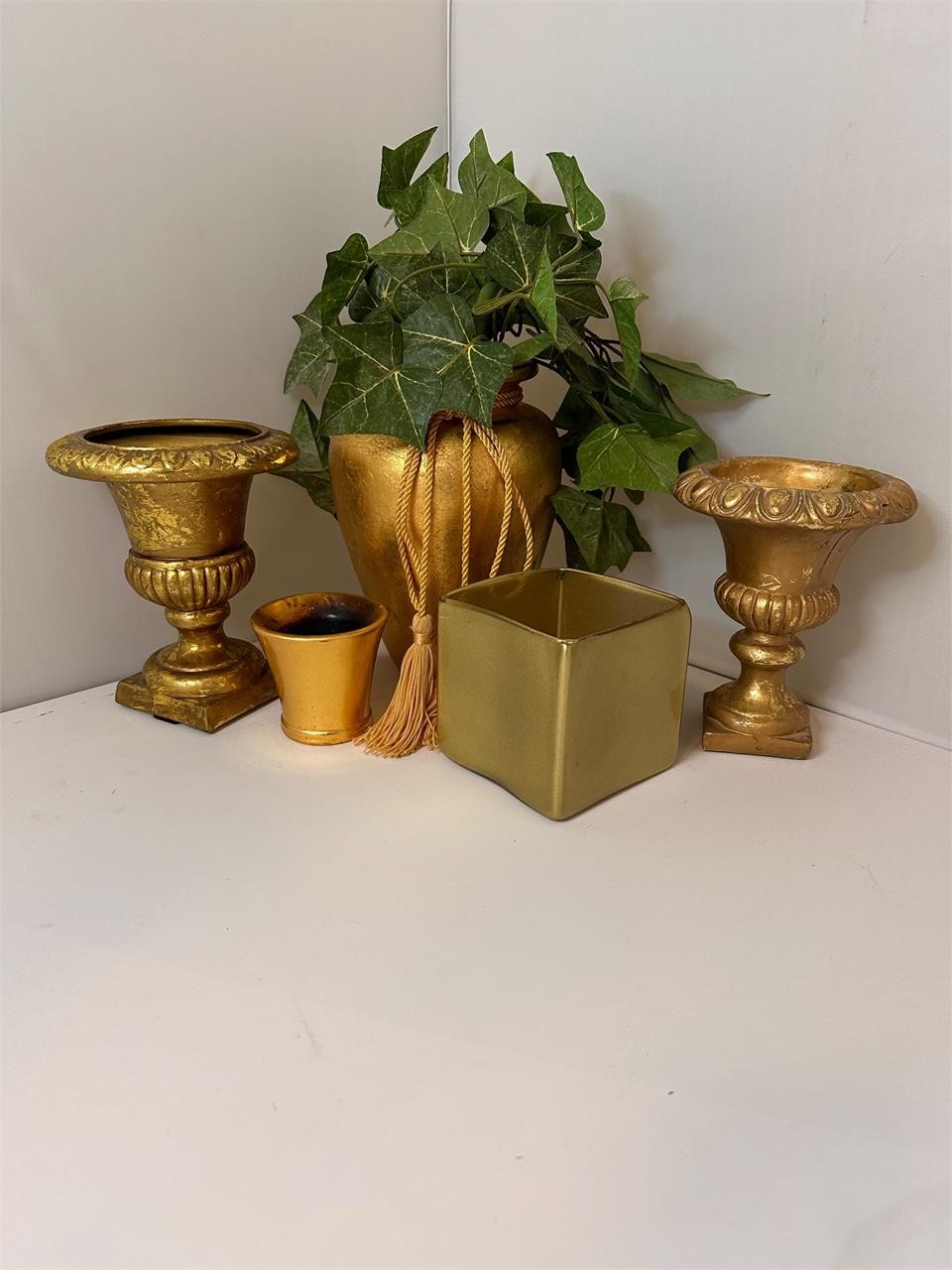 Gold tone decor pieces