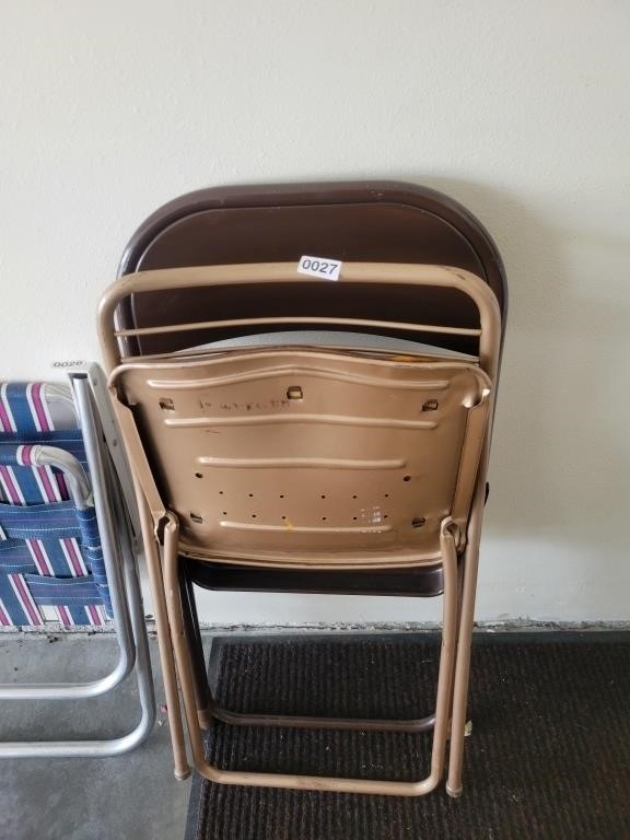 Pair of Metal Folding Chairs