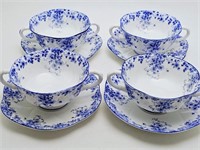 Shelley "Dainty Blue" Bouillon Bowls