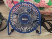 Massey - Blue Table Top Fan
