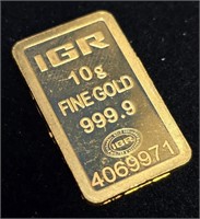 24K  10G Fine 9999 Igr Bar