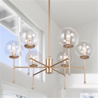 Koini Mid-century Modern 6-light Orb Glass Chander