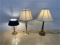 (3) Modern Table Lamps