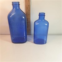 Cobalt blue bottles