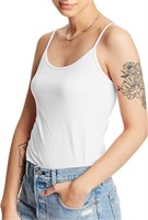 Hanes Womens Stretch Cotton Cami with Built-in She