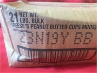 Reese Peanut Butter Cup Mini,Bulk,21lbs,BB 02/22