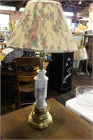 Ceramic Stick Lamp w/shade