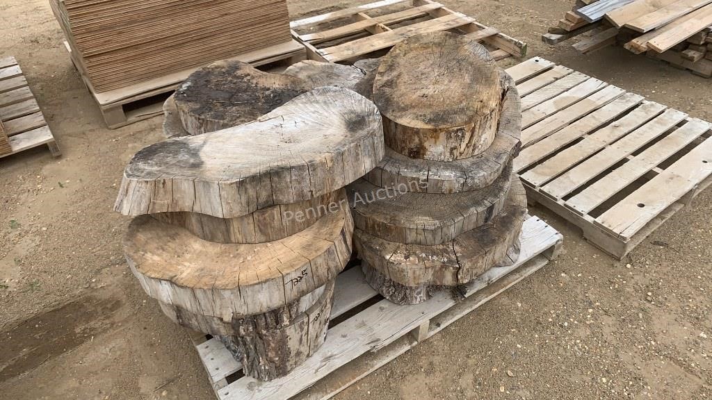 Elm Slabs w/ Bark Peeled