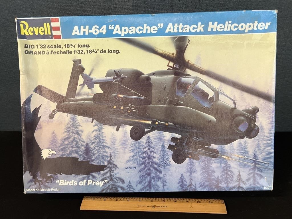 Revell Model Kit Apache Attack Helicopter 1987