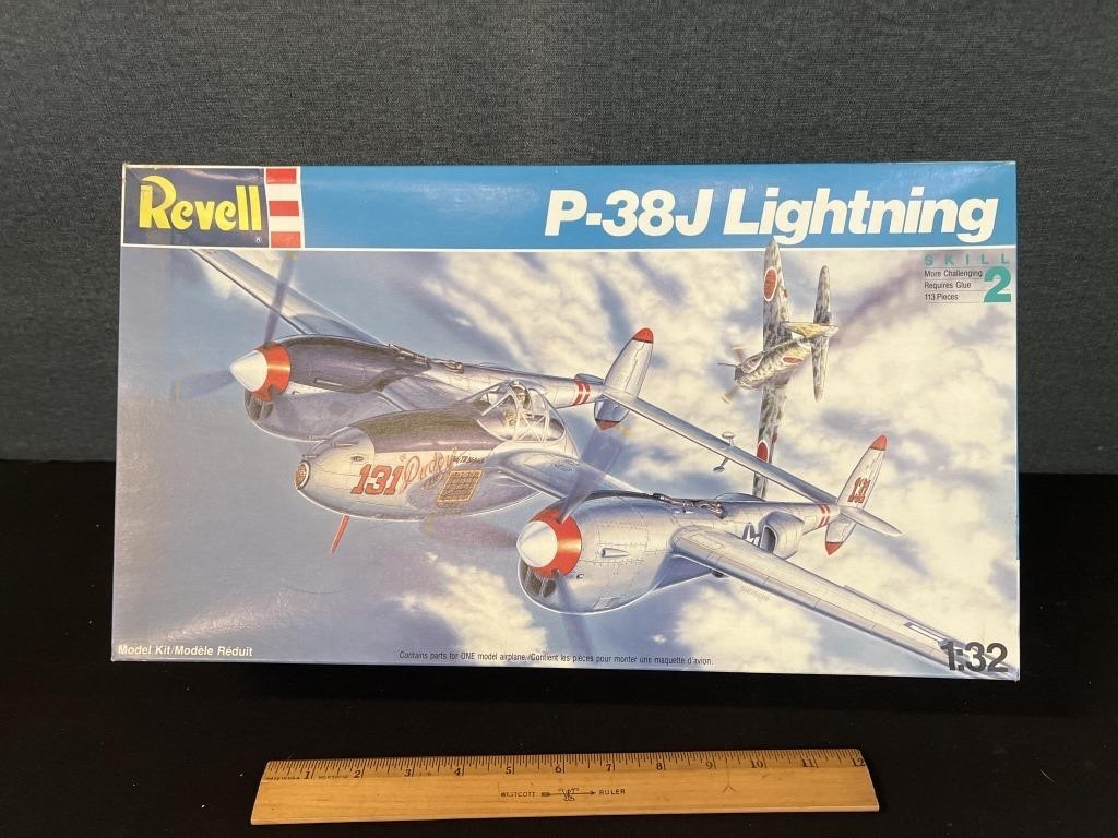 Revell P38J Lightning Airplane Model Kit