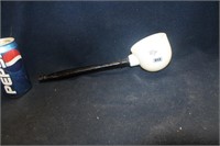 CERAMIC LADLE  WITH WOOD HANDLE