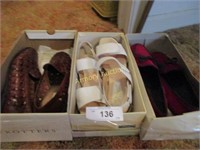 3 boxes of shoes-nicole 8, hommerso 7 ½,