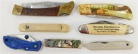 7 Vintage Folding Pocket Knives - Some are Marked