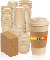 ECO SOUL Compostable 16oz Hot Cups  50 Count