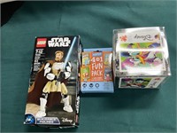 Lego Star Wars figure, puzzle, card game