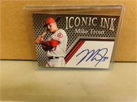 Iconic Ink Mike Trout Baseball Card