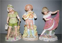Three Heubach Koppelsdorf bisque figures